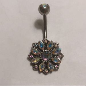 Mandala Flower Bellybutton Ring